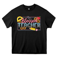 Black blessed teacher Heavy Core Tee - MaliasSmallBusiness