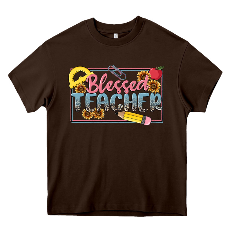 Blessed Teacher Heavy Core Tee by MaliasSmallBusiness | Teevron