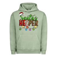 Pigment Oil Green santa's helper christmas Urban Hoodie - Artiststas