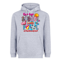 Heather Grey Bye Bye School Hello Pool Teacher  Squad Heavyweight Hoodie - CowhideDigitalArt