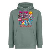 Sage Bye Bye School Hello Pool Teacher  Squad Heavyweight Hoodie - CowhideDigitalArt