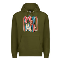 Army Green 4th of July mini with lightning bolt Premium Hoodie - FaDigitalArtStudio