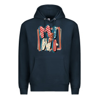 Navy 4th of July mini with lightning bolt Premium Hoodie - FaDigitalArtStudio