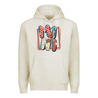 Oatmeal Heather 4th of July mini with lightning bolt Premium Hoodie - FaDigitalArtStudio