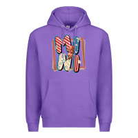 Purple 4th of July mini with lightning bolt Premium Hoodie - FaDigitalArtStudio