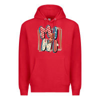 Red 4th of July mini with lightning bolt Premium Hoodie - FaDigitalArtStudio