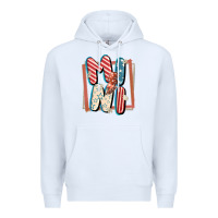 White 4th of July mini with lightning bolt Premium Hoodie - FaDigitalArtStudio