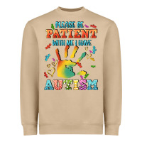 Mushroom please be patient with me i have autism Heavyweight Sweatshirt - CowGirlArtShop