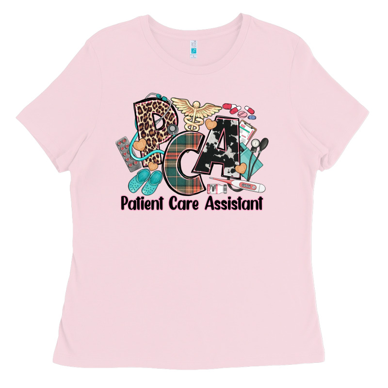 Pca Patient Care Assistant Western Ladies Tee by NancyCooperArtShop | Teevron
