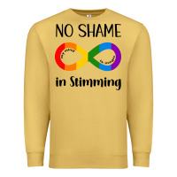 Antique Gold no Shame Stimming Premium Sweatshirt - CowhideDigitalArt