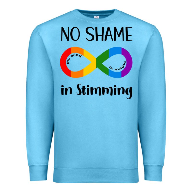 No Shame Stimming Premium Sweatshirt by CowhideDigitalArt | Teevron