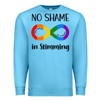 Ocean Blue no Shame Stimming Premium Sweatshirt - CowhideDigitalArt