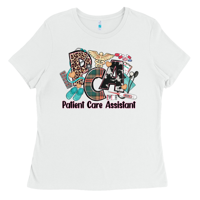 Pca Patient Care Assistant Western Ladies Tee by NancyCooperArtShop | Teevron