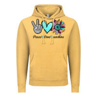 Vintage Mustard Peace Love Sunshine Vintage Hoodie - Bettercallsaul
