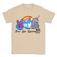 Mushroom peace love unicorn Classic Tee - LillyAllenDesigns