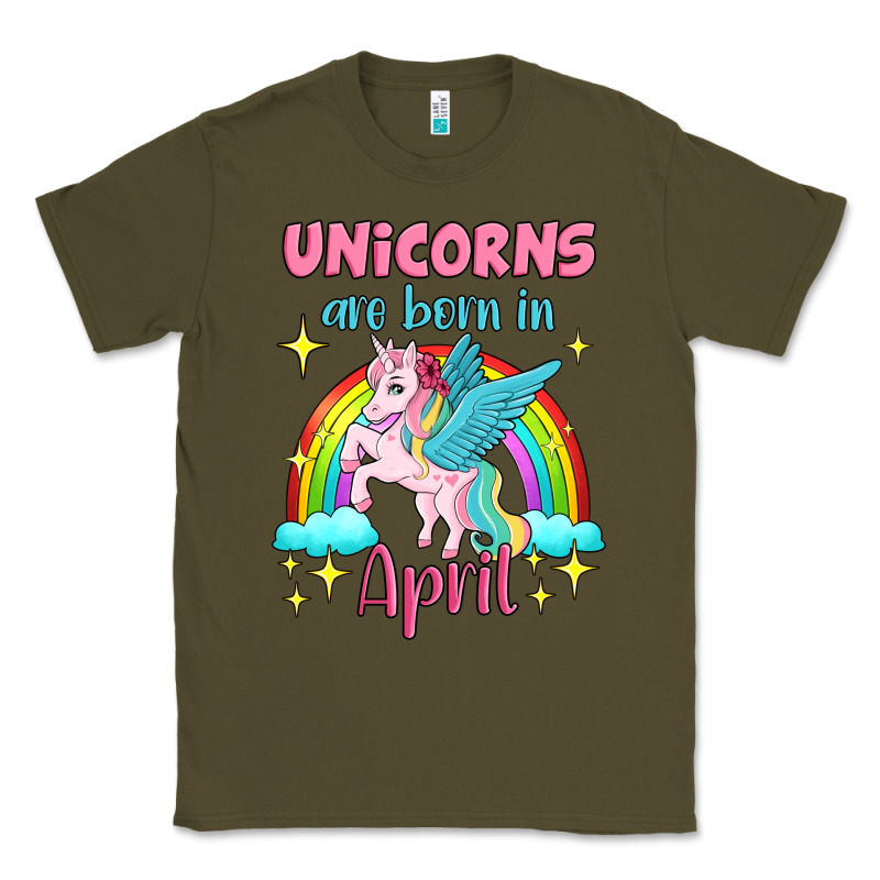 Unicorns Are Born In April Classic Tee by Jasminsmagicworld | Teevron
