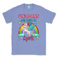 Colony Blue unicorns are born in april Classic Tee - Jasminsmagicworld
