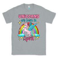 Heather Grey unicorns are born in april Classic Tee - Jasminsmagicworld