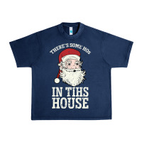 Navy There's Some Ho Ho Ho's in this House Santa Claus Urban Heavy Tee - Bettercallsaul