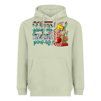 Matcha Coffee Gives Me Teacher Powers Heavyweight Hoodie - CowhideDigitalArt