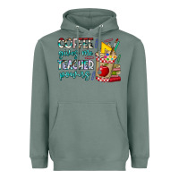 Sage Coffee Gives Me Teacher Powers Heavyweight Hoodie - CowhideDigitalArt