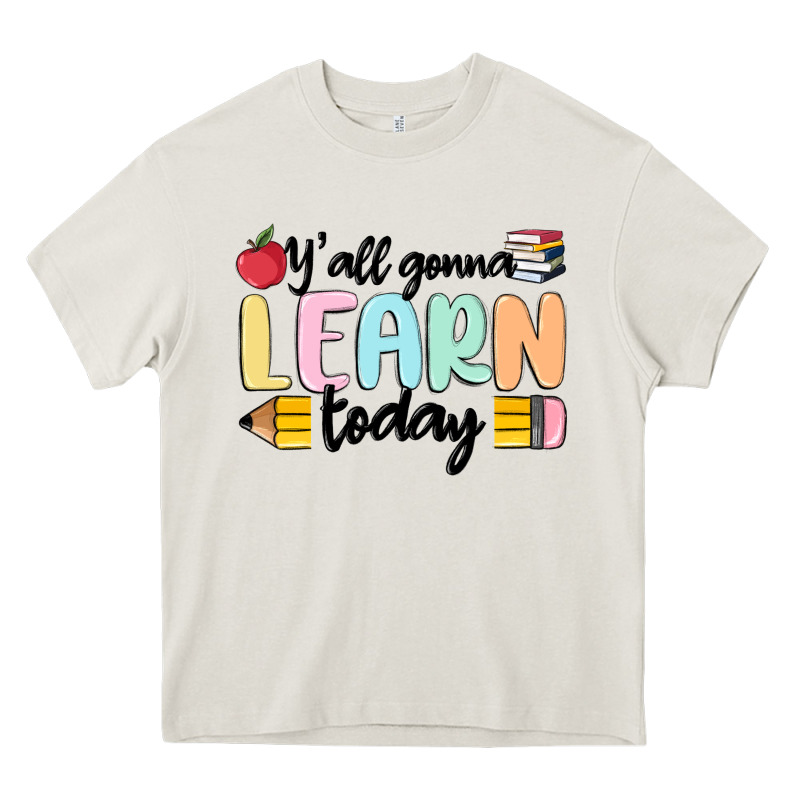 Y'all Gonna Learn Today Heavy Core Tee by MaliasSmallBusiness | Teevron
