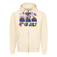 Sandshell Western Truck Hello Fourth Of July America Zipper Hoodie - FaDigitalArtStudio