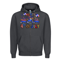 Smoke Western Truck Hello Fourth Of July America Zipper Hoodie - FaDigitalArtStudio