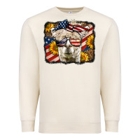 Sandshell Western 4th Of July Lama Background Premium Sweatshirt - LillyAllenDesigns