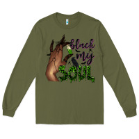 Army Green Black my soul Long Sleeve Tee - NancyCooperArtShop