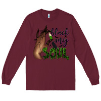 Burgundy Black my soul Long Sleeve Tee - NancyCooperArtShop