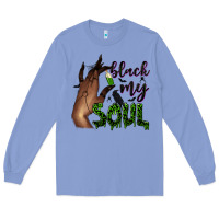 Colony Blue Black my soul Long Sleeve Tee - NancyCooperArtShop