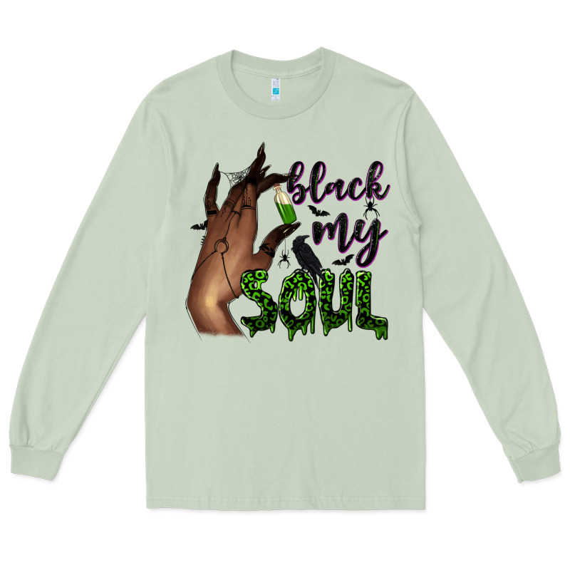 Black My Soul Long Sleeve Tee by NancyCooperArtShop | Teevron
