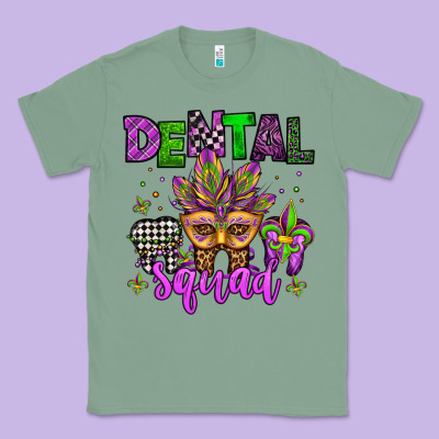 Dental Squad Mardi Gras Teeth Classic Tee Designed By Jasminsmagicworld