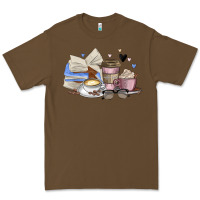 Cacao coffee and books Premium Tee - MaliasSmallBusiness