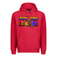 Cardinal you are enough Premium Hoodie - FaDigitalArtStudio