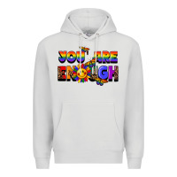 Dove Grey you are enough Premium Hoodie - FaDigitalArtStudio