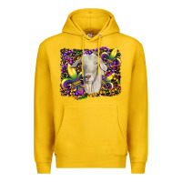Lemon mardi gras goat fleur de lis Premium Hoodie - RanaPortraitStore