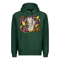 Sports Green mardi gras goat fleur de lis Premium Hoodie - RanaPortraitStore