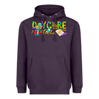 Plum daycare teacher Heavyweight Hoodie - CowhideDigitalArt