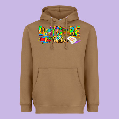 Daycare Teacher Heavyweight Hoodie Designed By Cowhidedigitalart
