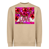Mushroom love heart shaped balloons tumbler hjf Heavyweight Sweatshirt - HowdyJamesFarm
