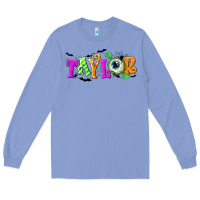 Colony Blue Personalized Halloween Long Sleeve Tee - NancyCooperArtShop