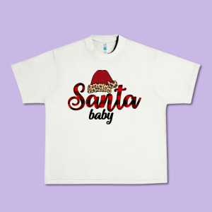 Santa Baby Urban Heavy Tee Designed By Bettercallsaul