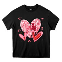 Black valentines hearts Heavy Core Tee - MaliasSmallBusiness