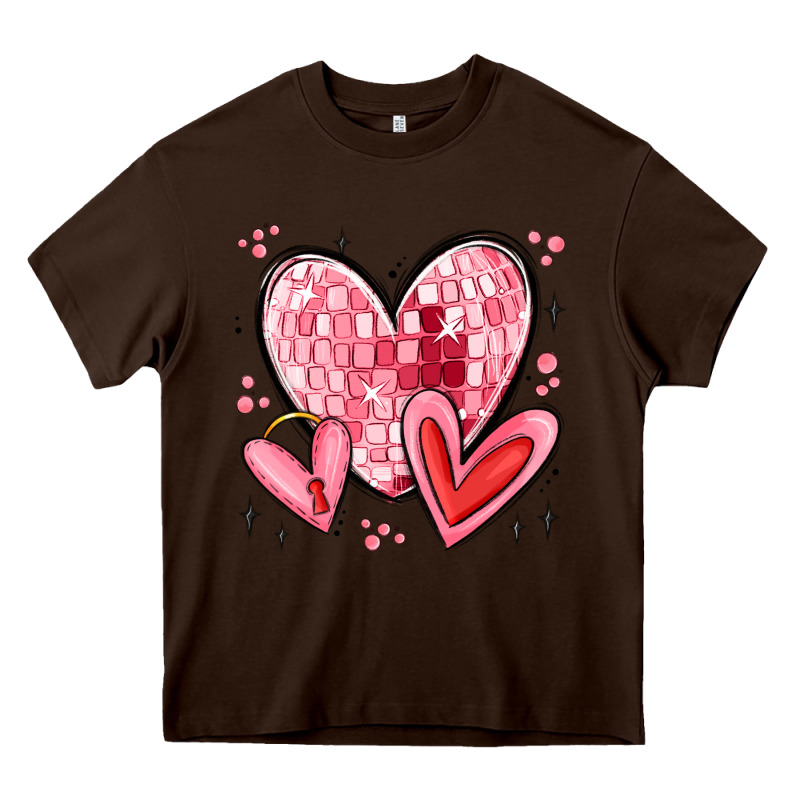 Valentines Hearts Heavy Core Tee by MaliasSmallBusiness | Teevron