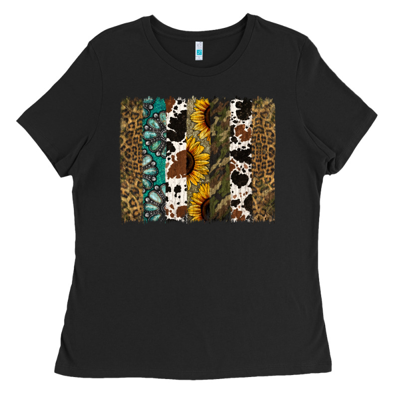 Western Brushstroke Ladies Tee by Jasminsmagicworld | Teevron