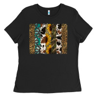 Black Western Brushstroke Ladies Tee - Jasminsmagicworld