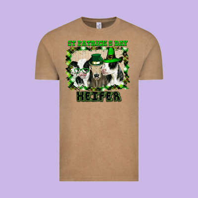 St Patricks Day Heifer Vintage Tee Designed By Bettercallsaul
