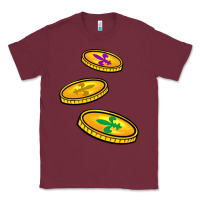 Burgundy louisiana coins Classic Tee - BarkalooDesign